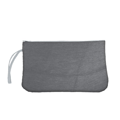 Plain Charcoal Crosshatch Wristlet - Logo Brands
