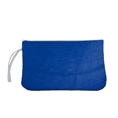Plain Royal Crosshatch Wristlet - Logo Brands