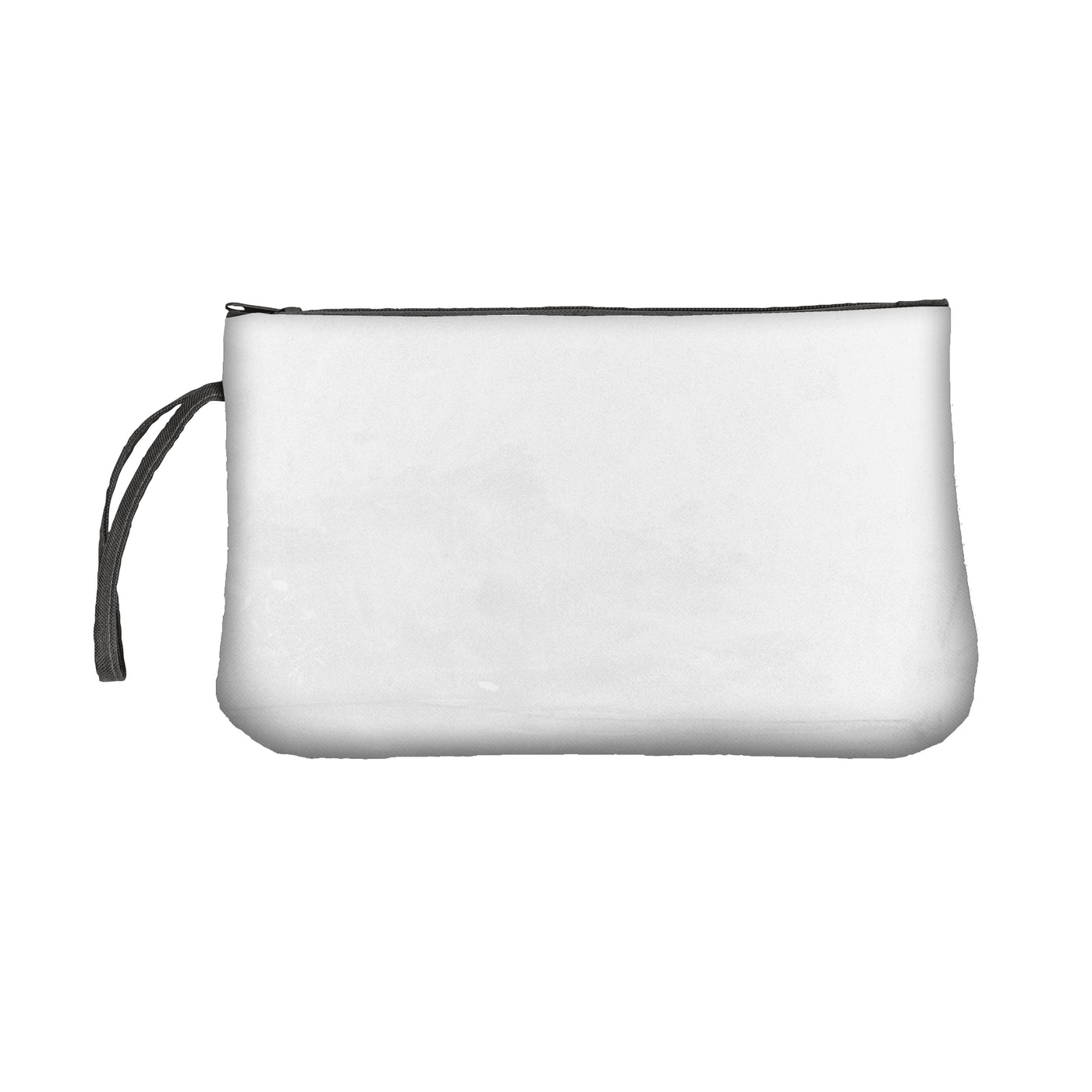 Plain Black Clear Wristlet