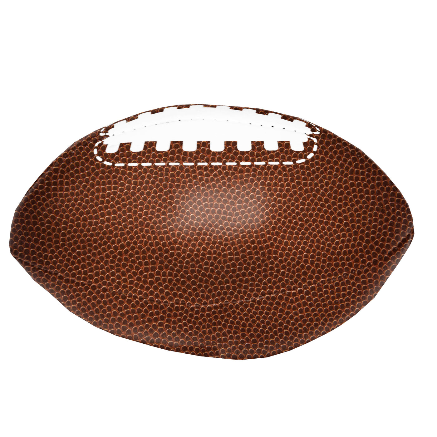 Plain Brown Composite Print Micro Plush Football