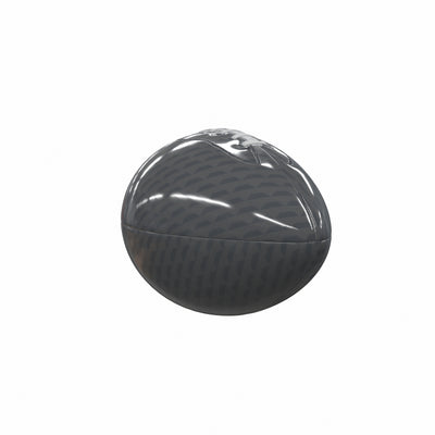 Plain Charcoal Carbon Fiber Mini-Size Glossy Football - Logo Brands