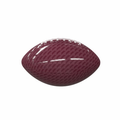 Plain Maroon Carbon Fiber Mini-Size Glossy Football - Logo Brands