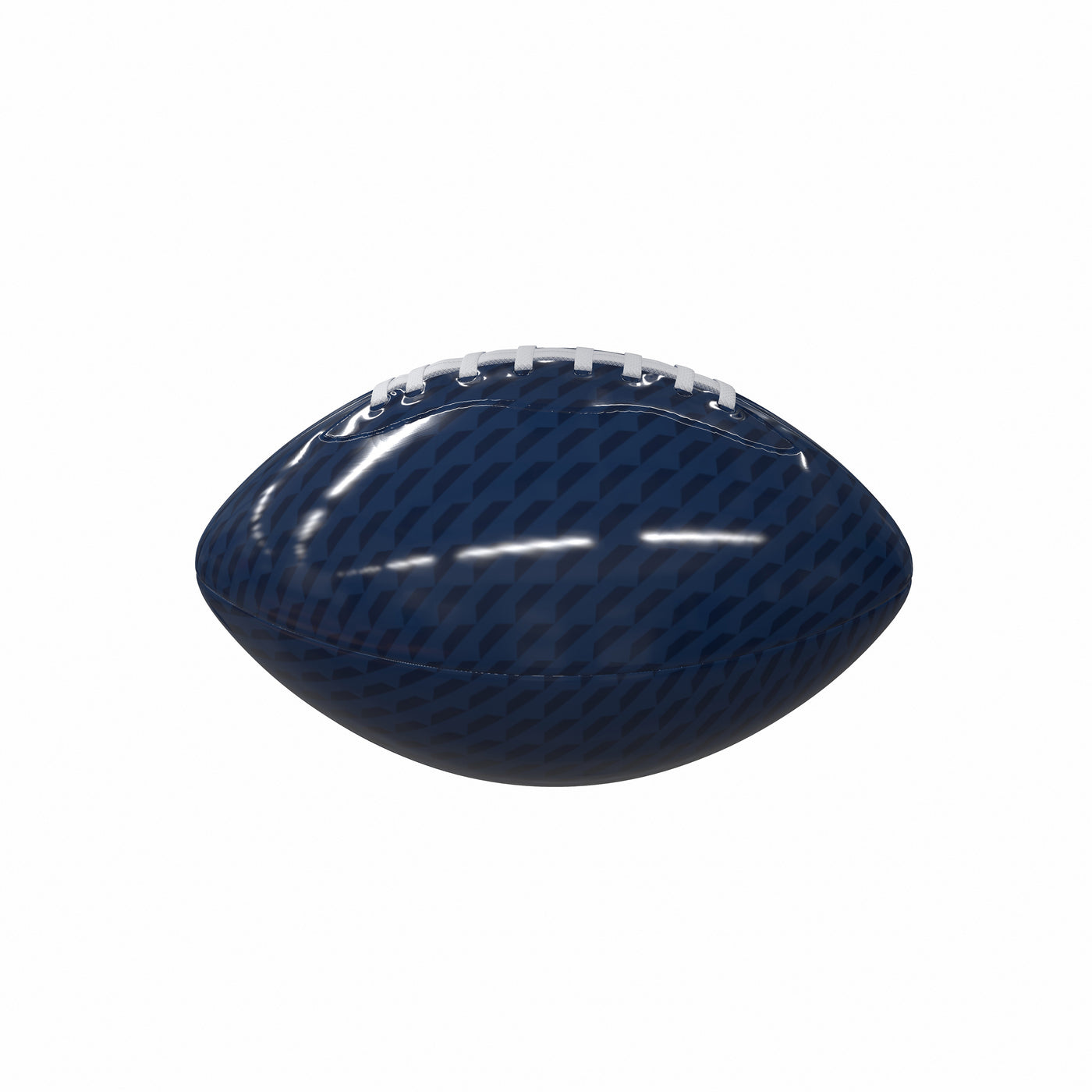 Plain Navy Carbon Fiber Mini-Size Glossy Football