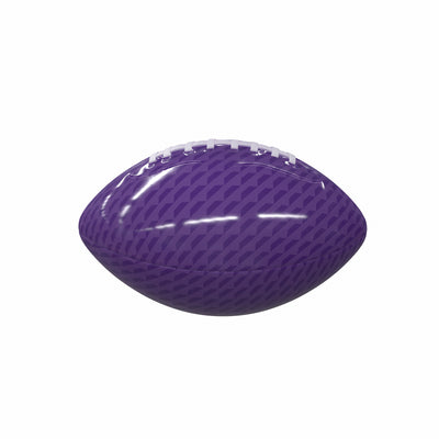 Plain Purple Carbon Fiber Mini-Size Glossy Football - Logo Brands