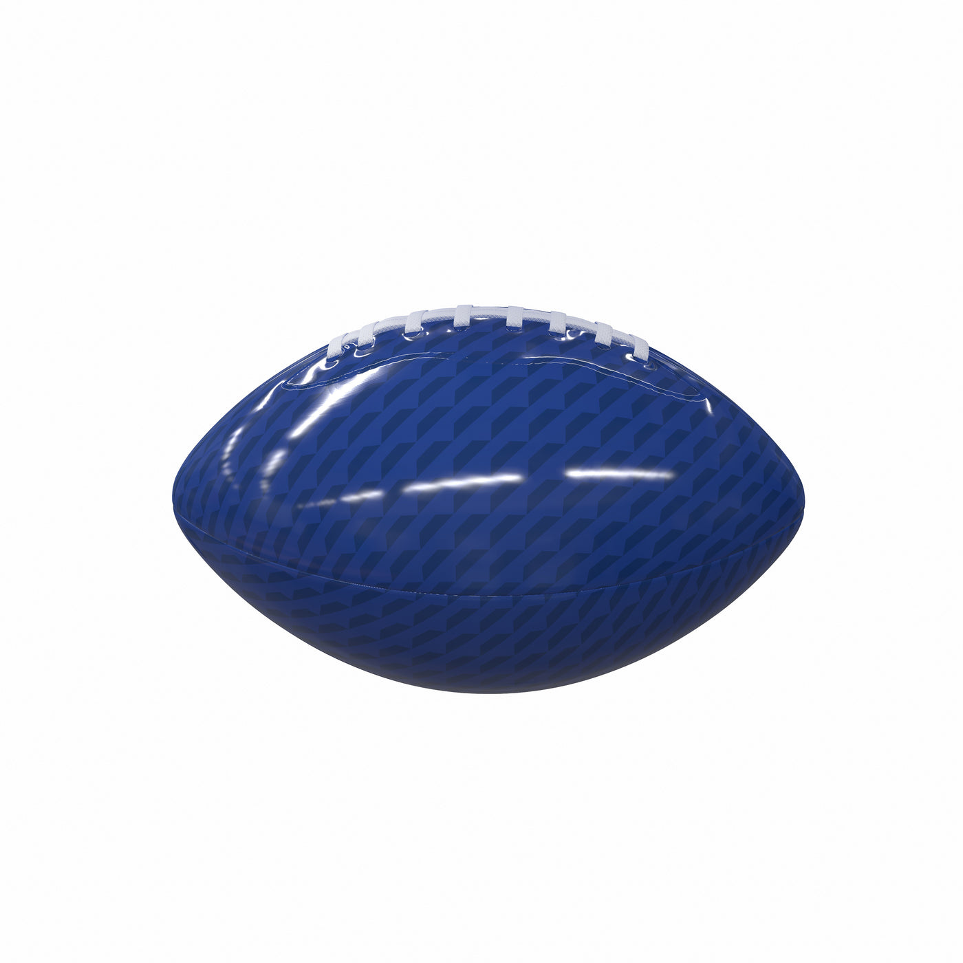 Plain Royal Carbon Fiber Mini-Size Glossy Football