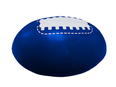 Plain Royal Micro Plush Football - Logo Brands