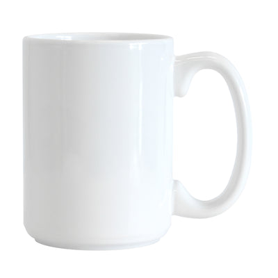 Plain White 15oz Ceramic Mug