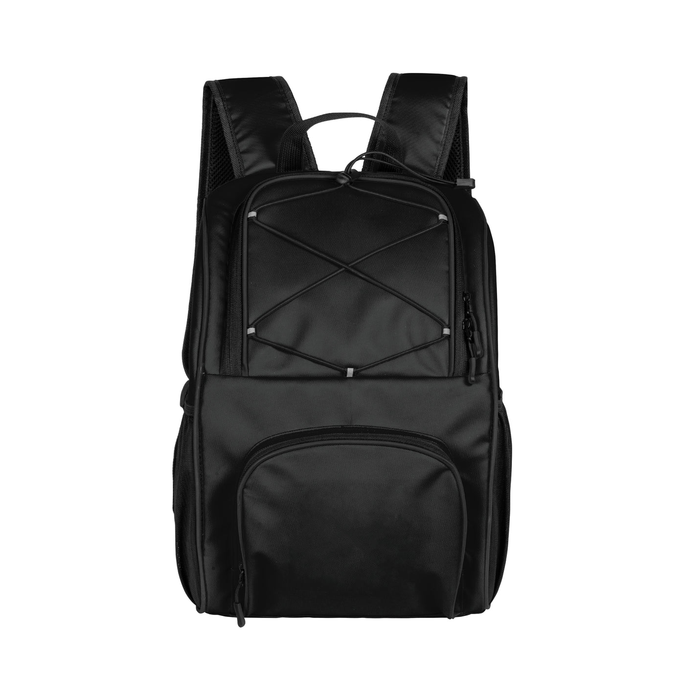 Plain Black 24 Can Flex Backpack Cooler
