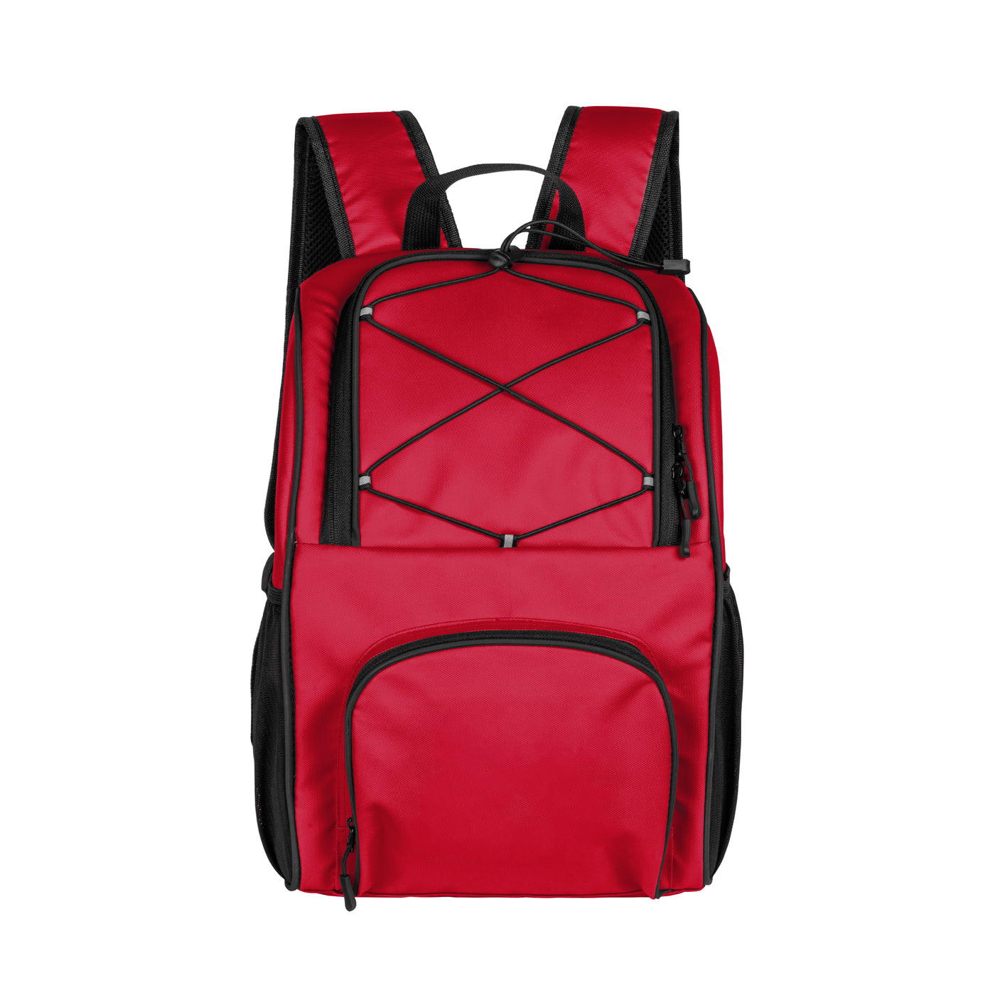 Plain Red 24 Can Flex Backpack Cooler
