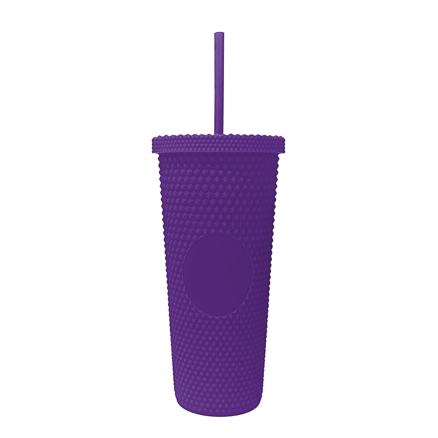 Plain Purple 24oz Studded Tumbler