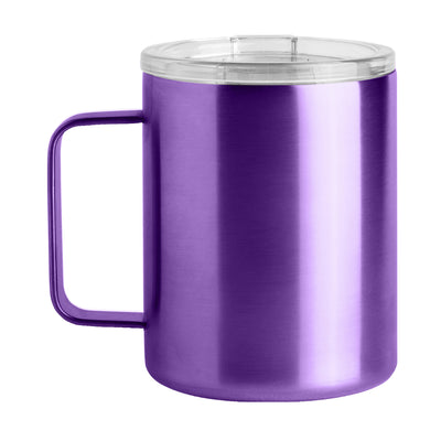 Plain Purple 15oz Stainless Mug - Logo Brands