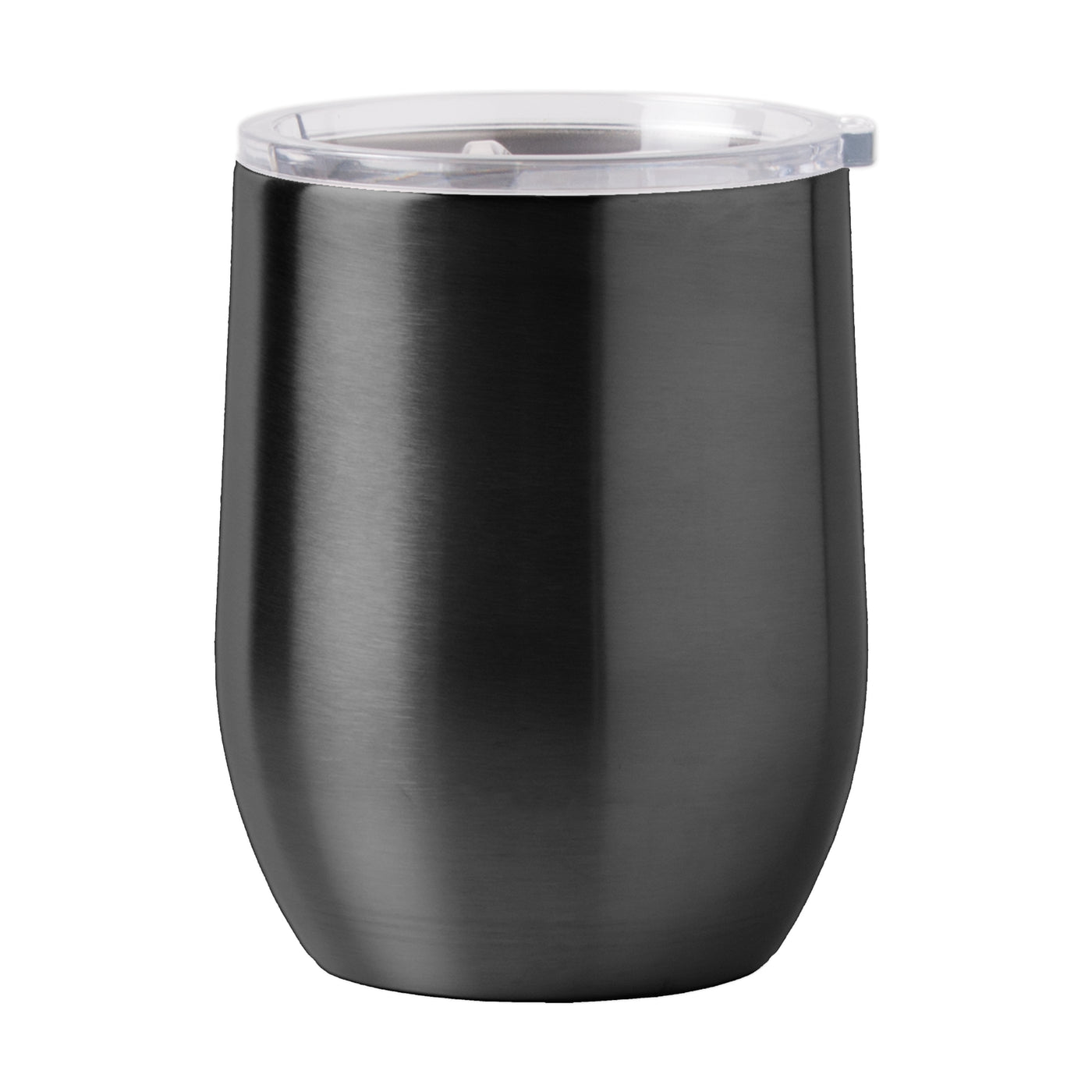 Plain Black 16oz Stainless Curved Beverage