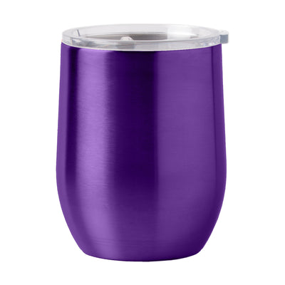 Plain Purple 16oz Stainless Curved Beverage - Logo Brands