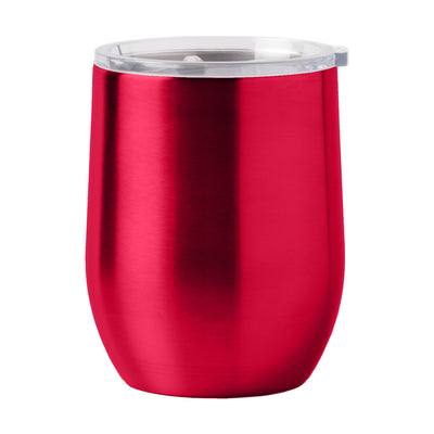 Plain Red 16oz Stainless Curved Beverage - Logo Brands