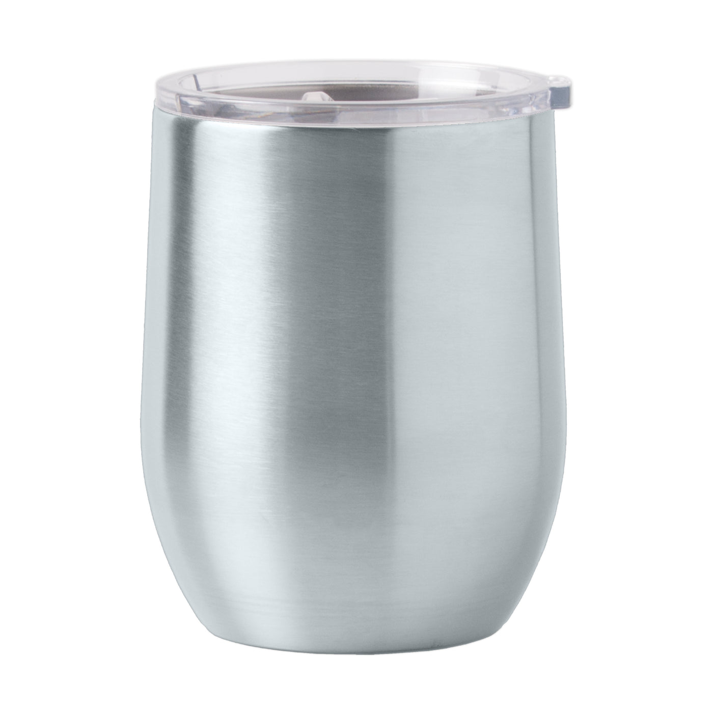 Plain Silver 16oz Stainless Curved Beverage - Logo Brands