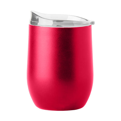 Plain Red 16oz Powder Coat Curved Beverage - Logo Brands