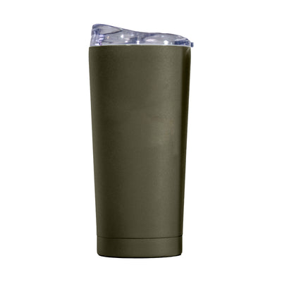 Plain 20oz Olive Powder Coat Tumbler - Logo Brands