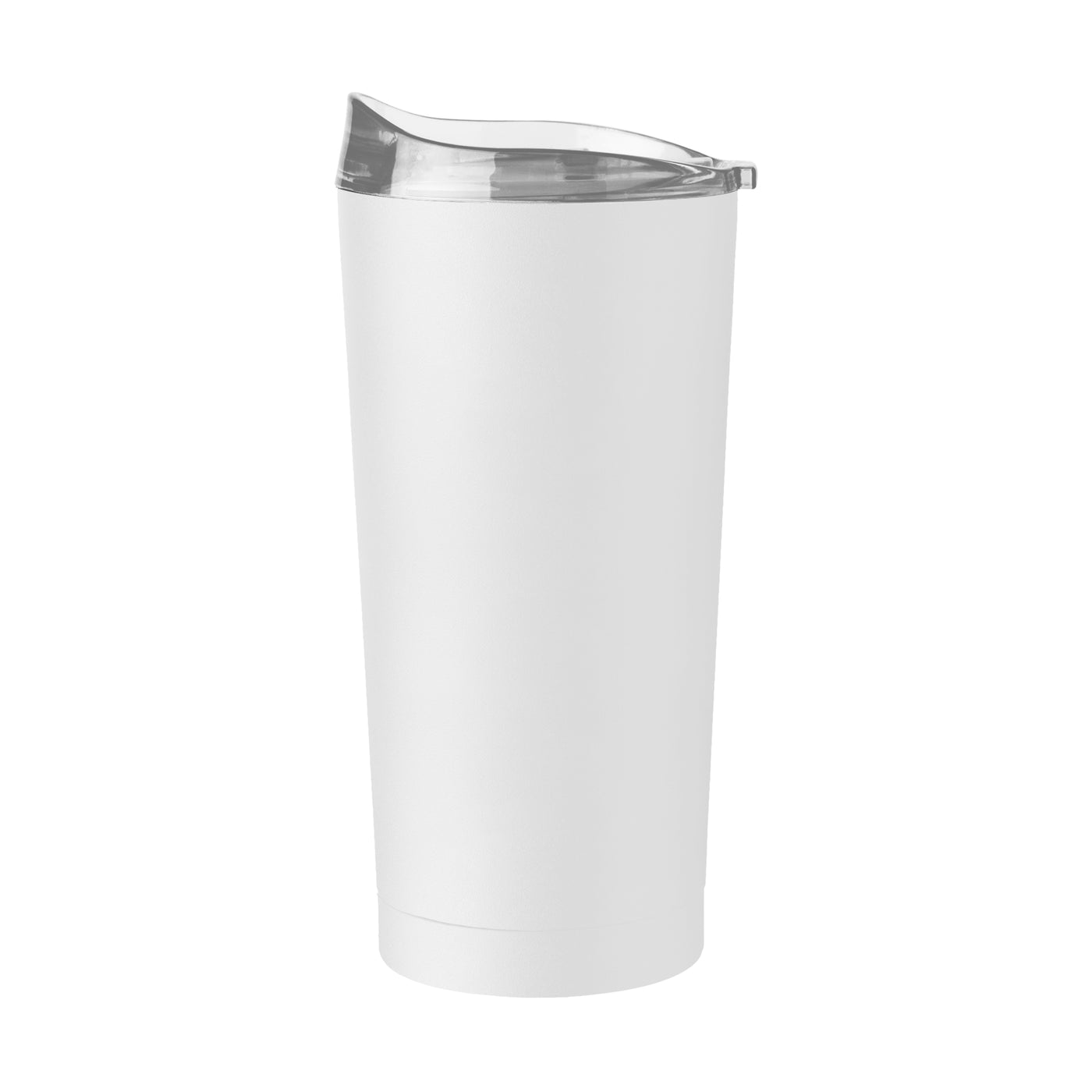 Plain Non Branded White 20oz Powder Coat Tumbler