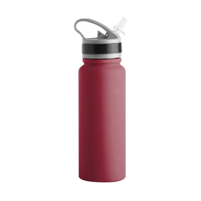 Plain Garnet 25oz Stainless Flip Top Bottle - Logo Brands