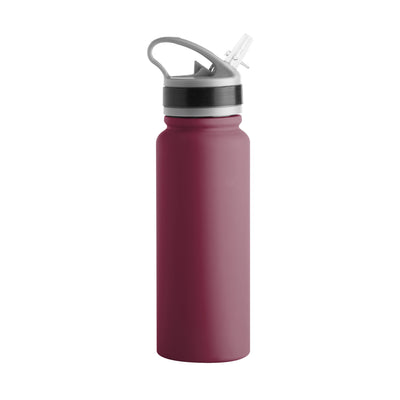 Plain Maroon 25oz Stainless Flip Top Bottle - Logo Brands