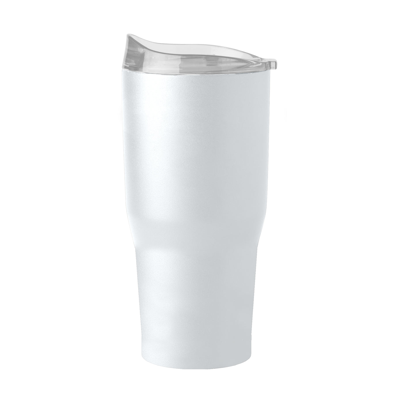 Plain Non Branded White 30oz Powder Coat Tumbler