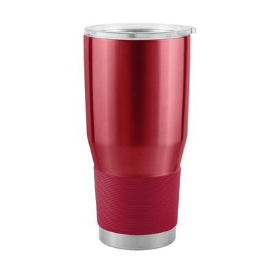 Plain 30oz Burgundy Tumbler with Burgundy Sleeve - Logo Brands