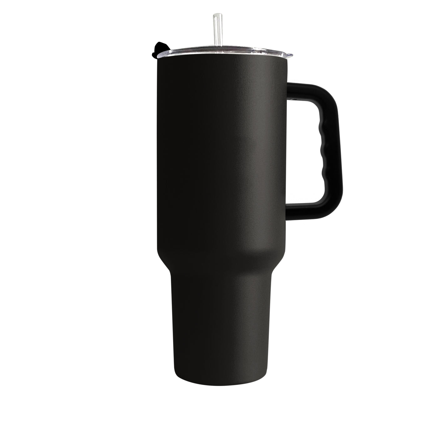 Plain Black 40oz Powder Coat Tumbler