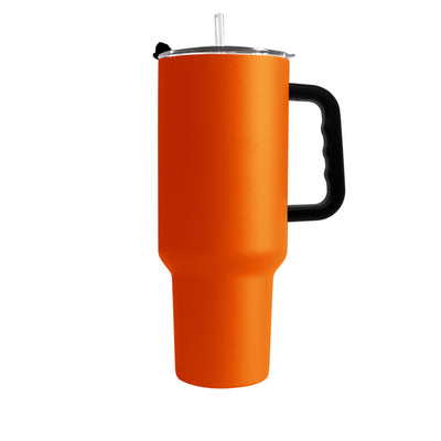 Plain Orange 40oz Powder Coat Tumbler