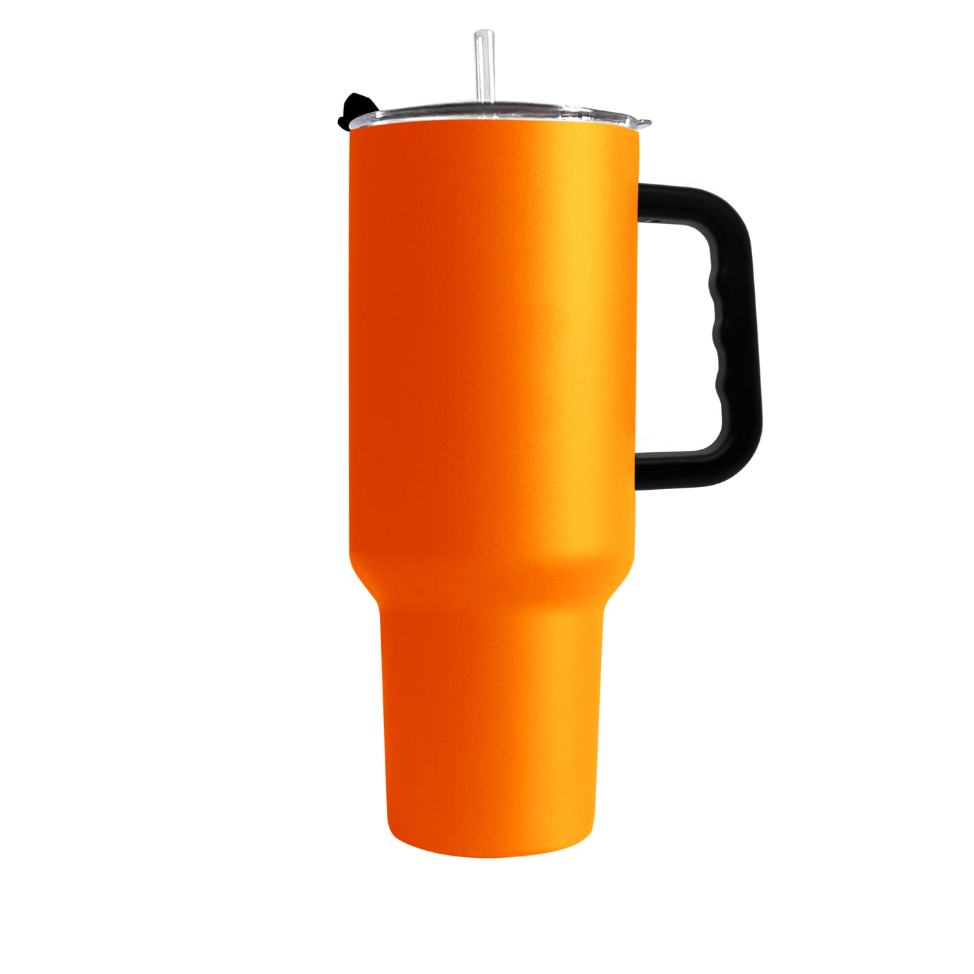 Plain Tangerine 40oz Powder Coat Tumbler