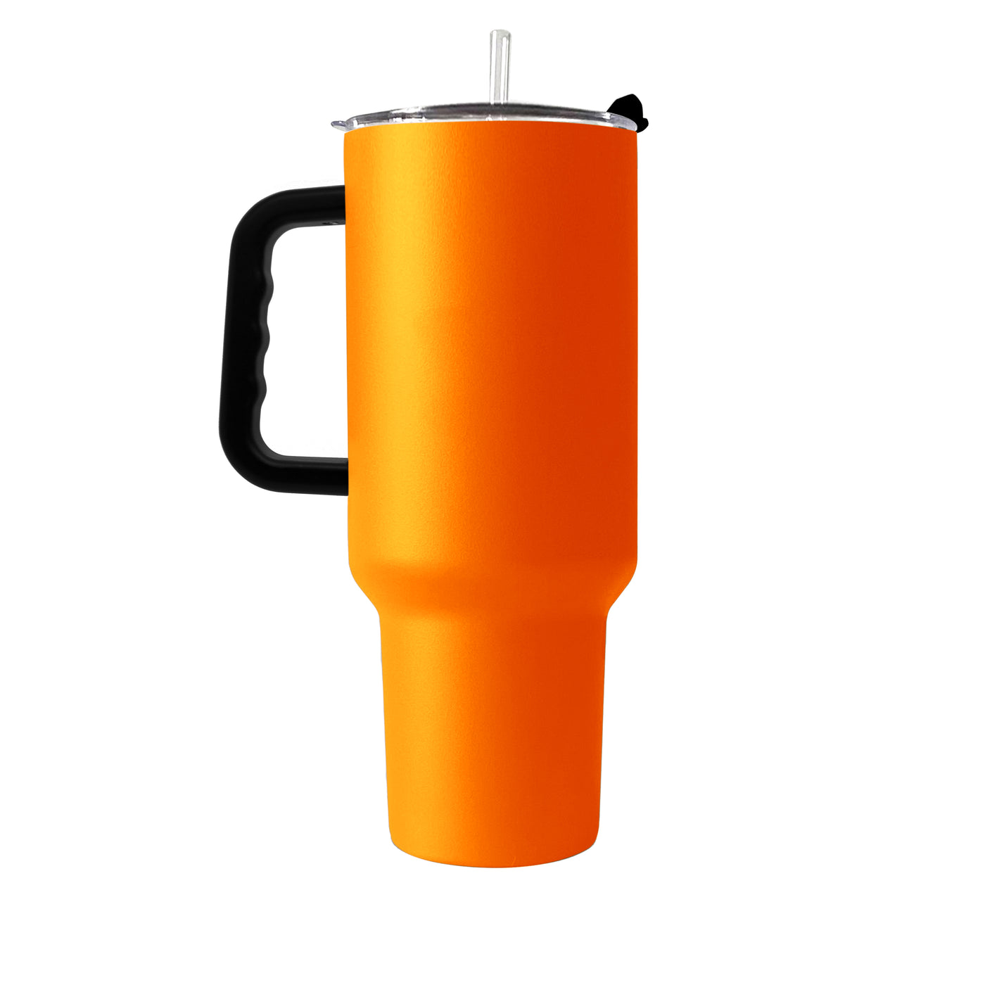 Plain Tangerine 40oz Powder Coat Tumbler