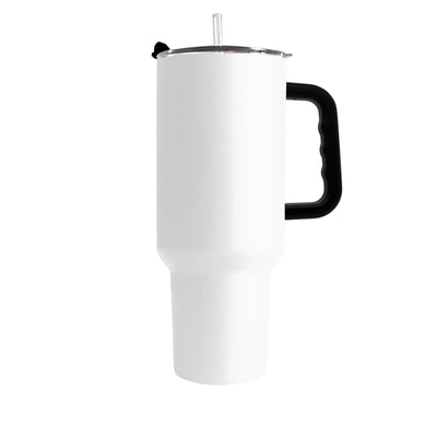 Plain White 40oz Powder Coat Tumbler