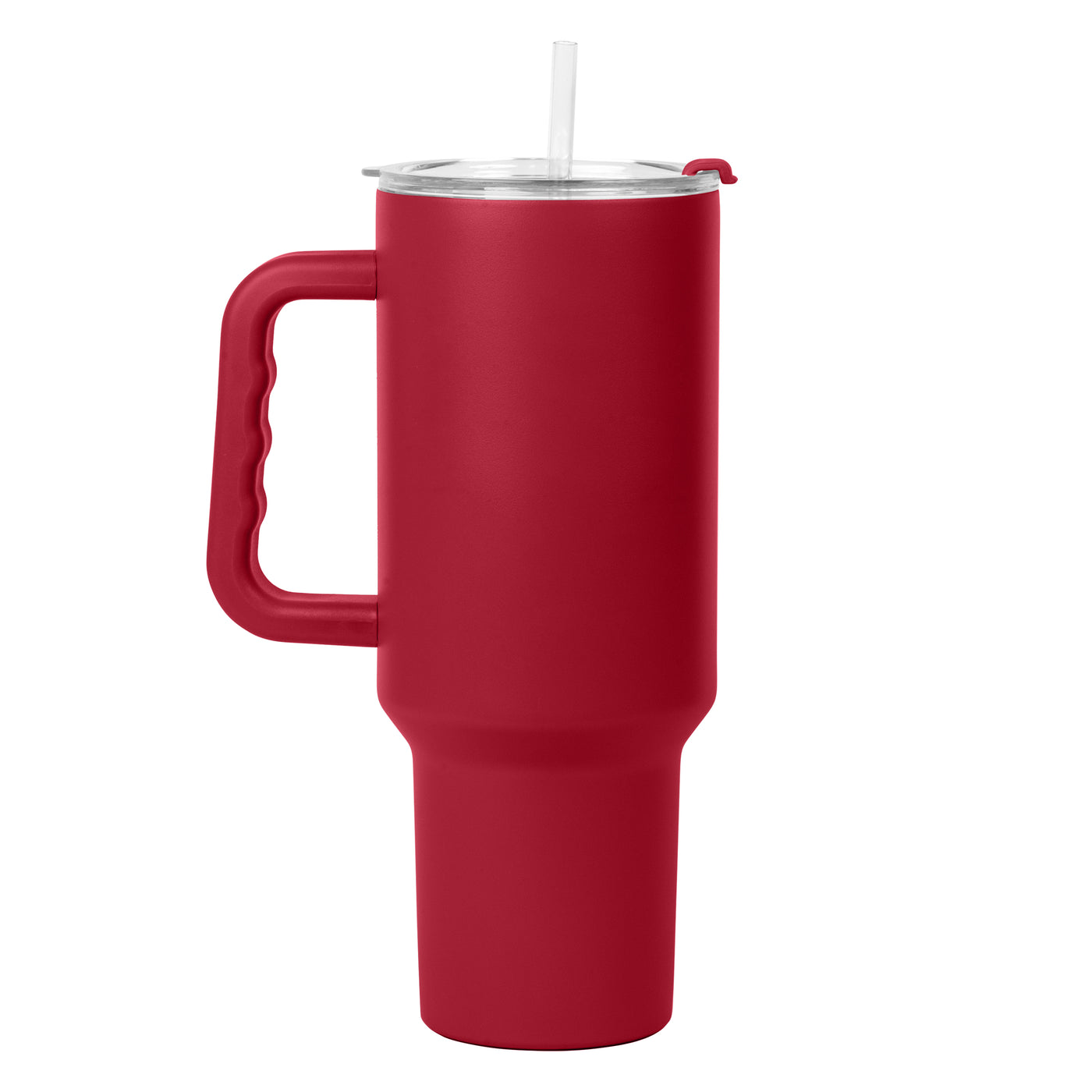 Plain Cardinal 40oz Powder Coat Tumbler w/ Color Handle