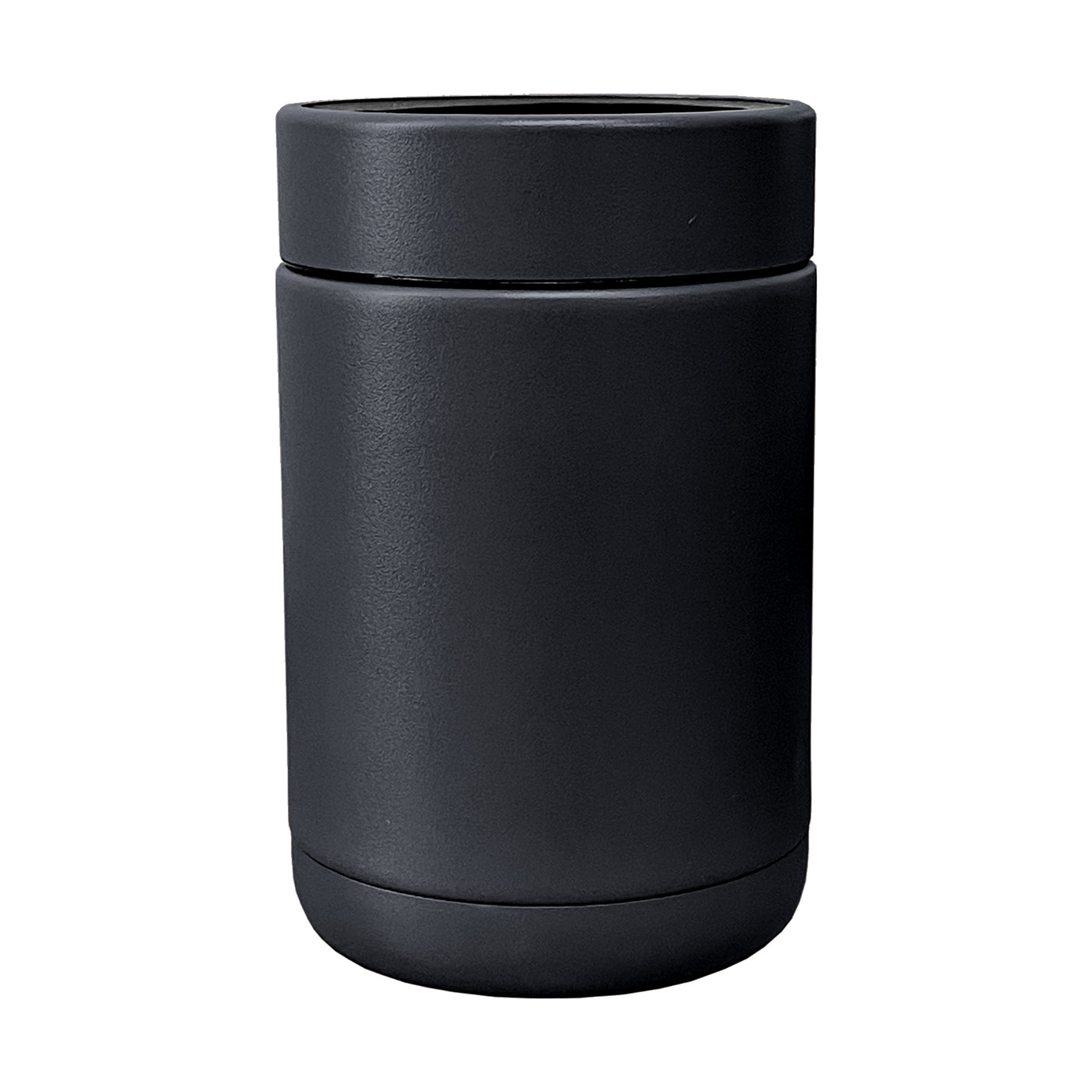 Plain Black Powder Coat Coolie - Logo Brands