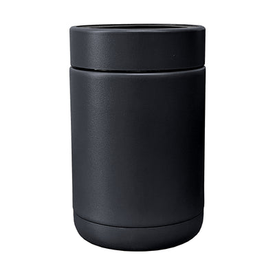 Plain Black Powder Coat Coolie - Logo Brands