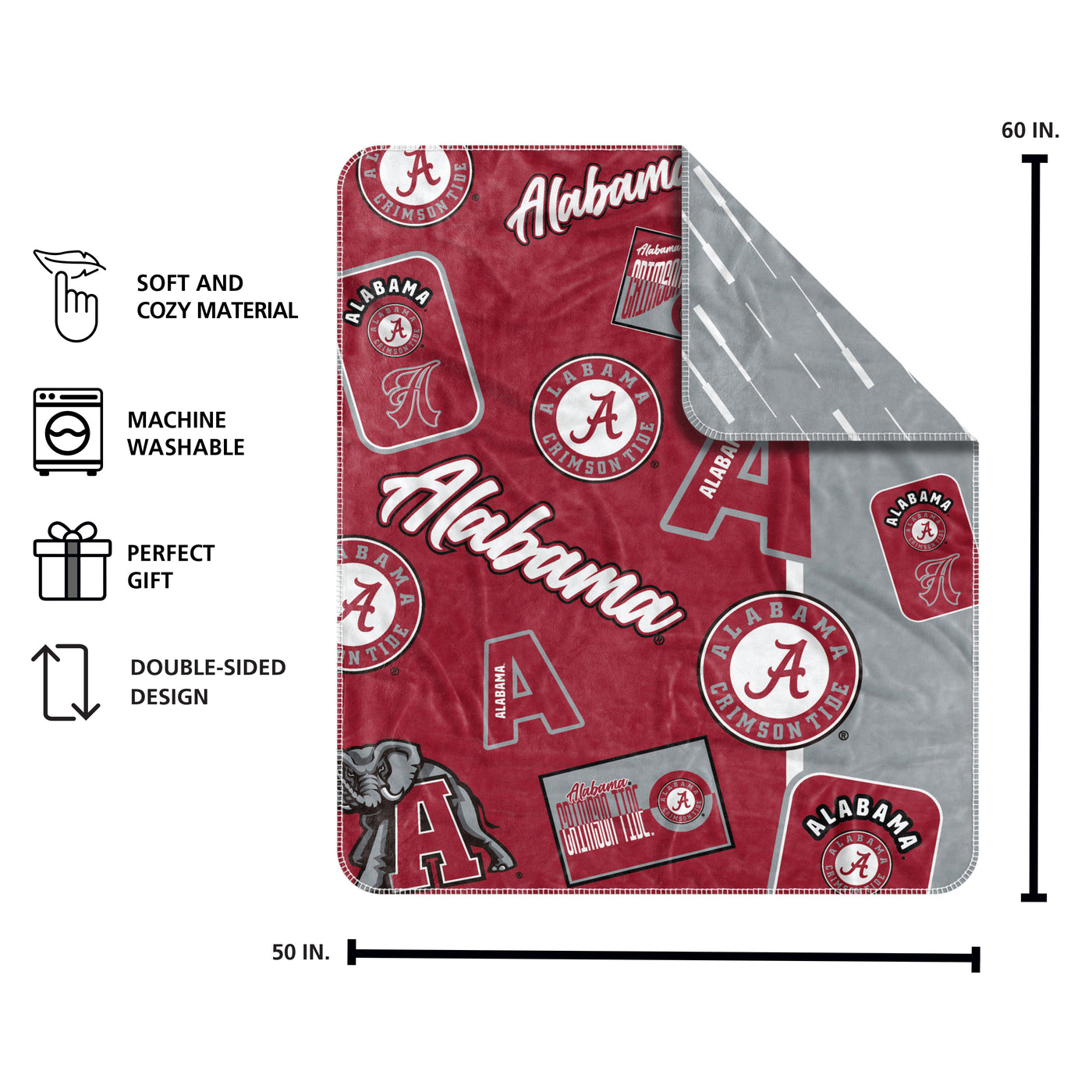 Alabama Dream Weave Throw 50x60