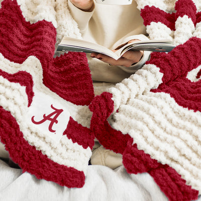 Alabama Cable Knit Throw 50x60