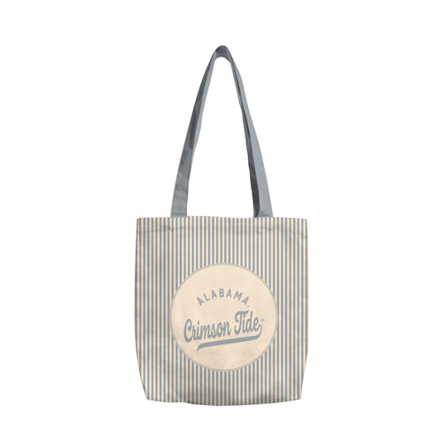 Alabama Classic Stone Canvas Tote bag with logo branding, featuring sturdy handles and a spacious interior, ideal for everyday use.