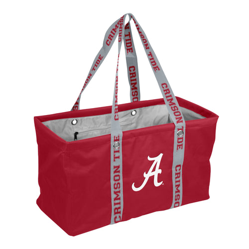 Alabama Picnic Caddy bag with dig strap by Logo Brands, featuring insulated compartments and carrying handles for outdoor picnics.