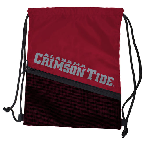 Alabama Tilt Backsack bag by Logo Brands with adjustable straps and team logo, designed for sports and casual use.