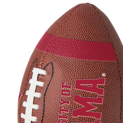 Alabama Team Stripe Official-Size Composite Football - Logo Brands