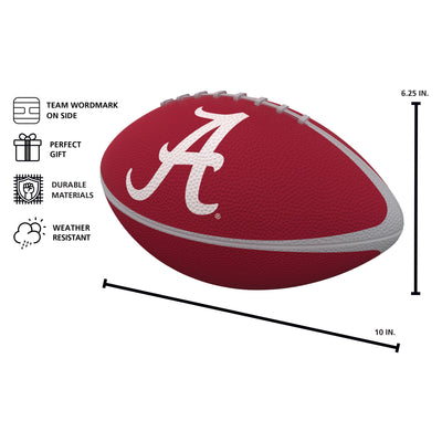 Alabama Pinwheel Junior-Size Rubber Football