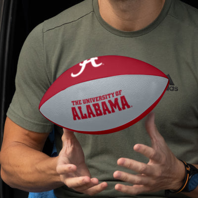 Alabama Pinwheel Junior-Size Rubber Football