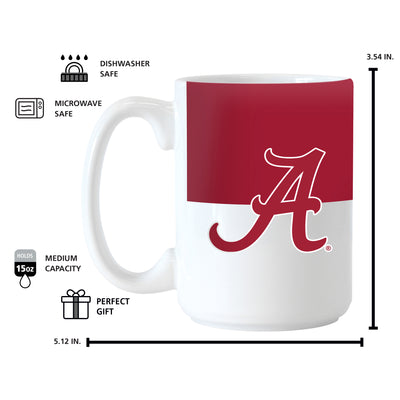 Alabama 15oz Colorblock Sublimated Mug