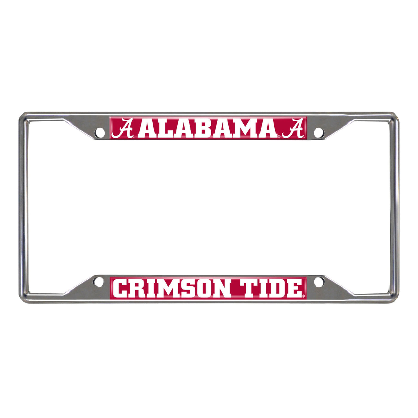 University of Alabama Chrome License Plate Frame