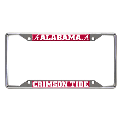 University of Alabama Chrome License Plate Frame