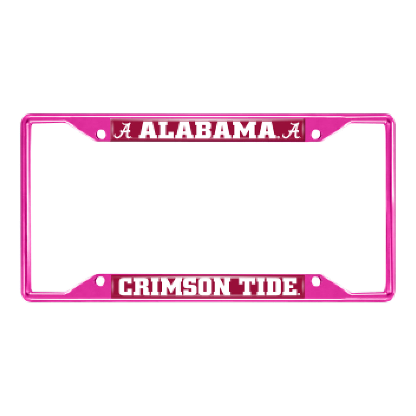University of Alabama Pink License Plate Frame