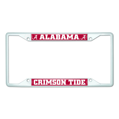 University of Alabama White License Plate