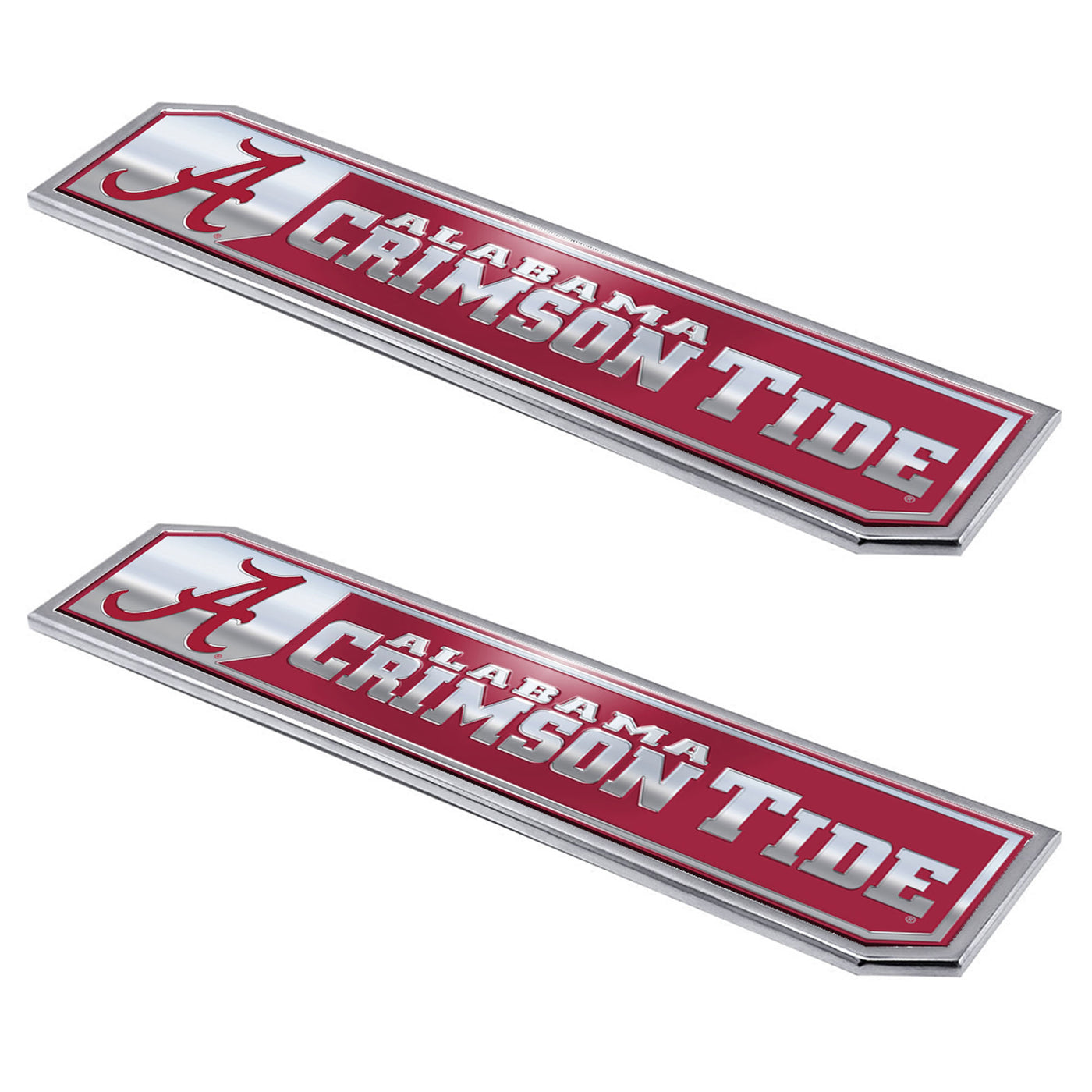 University of Alabama Embossed Truck Emblem 2-pk