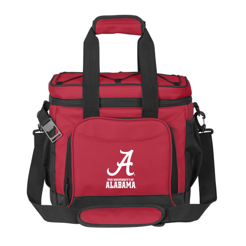 Alabama 24-can flex cooler by Logo Brands with adjustable straps and durable fabric, ideal for outdoor events and picnics.