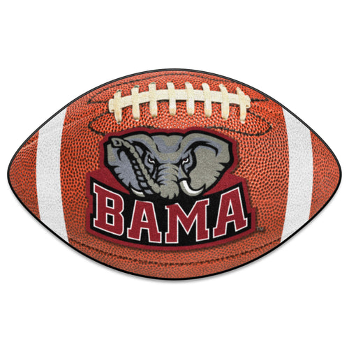 University of Alabama football mat by Logo Brands, featuring team logo and colors, ideal for sports fans.